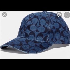 Coach Signature Denim Baseball Cap